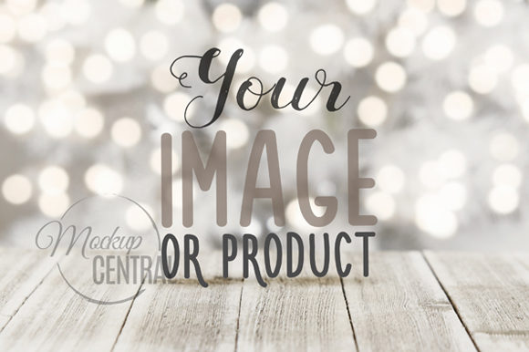 Download Winter Christmas Background Table Mockup - Table Collection