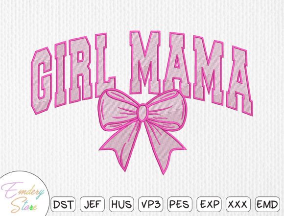 Download Mother Day, Girl Mama Embroidery Design - Day Collection