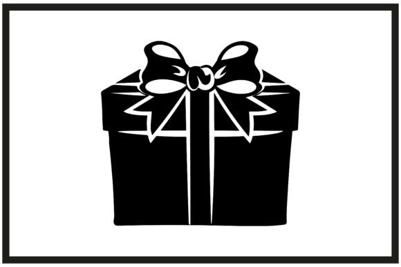 Download Birthday Present with Bow Silhouette - Day Collection