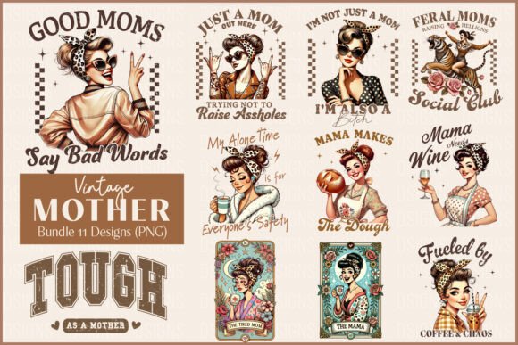 Download Vintage Mothers Day Funny Mama Bundle - Day Collection