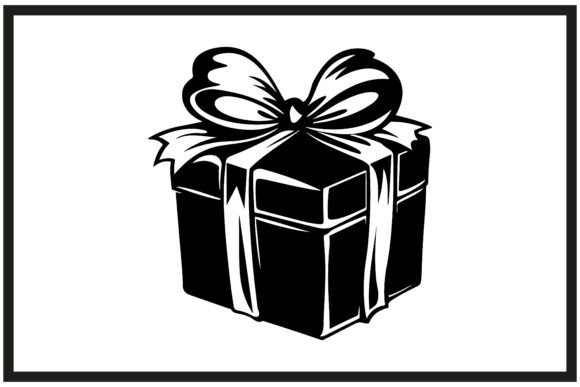 Download Birthday Present with Bow Silhouette - Day Collection