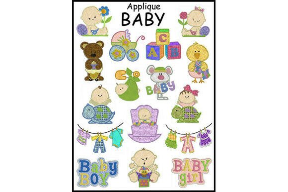 Download Baby Appliqué Bundle - Baby Collection