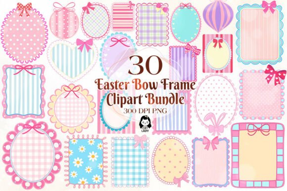 Download Coquette Easter Day Bow Frame Bundle - Day Collection