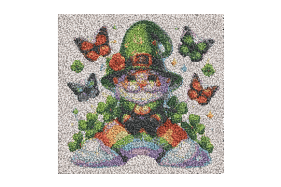 Download Gnome Patricks Day Butterfly Embroidery - Day Collection