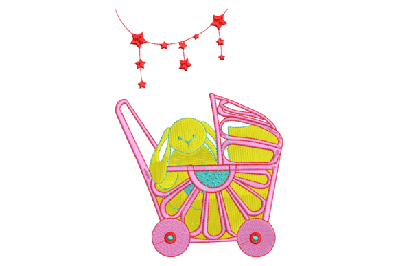 Download Baby Stroller Embroidery Design - Baby Collection